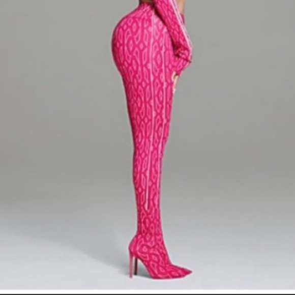 adidas x IVY PARK Monogram BOLD Pink tights - Picture 1 of 13